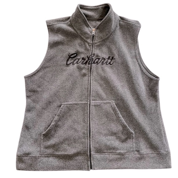 Carhartt Womens fleece vest. XXL. Grey. Embroidered logo - Picture 1 of 4
